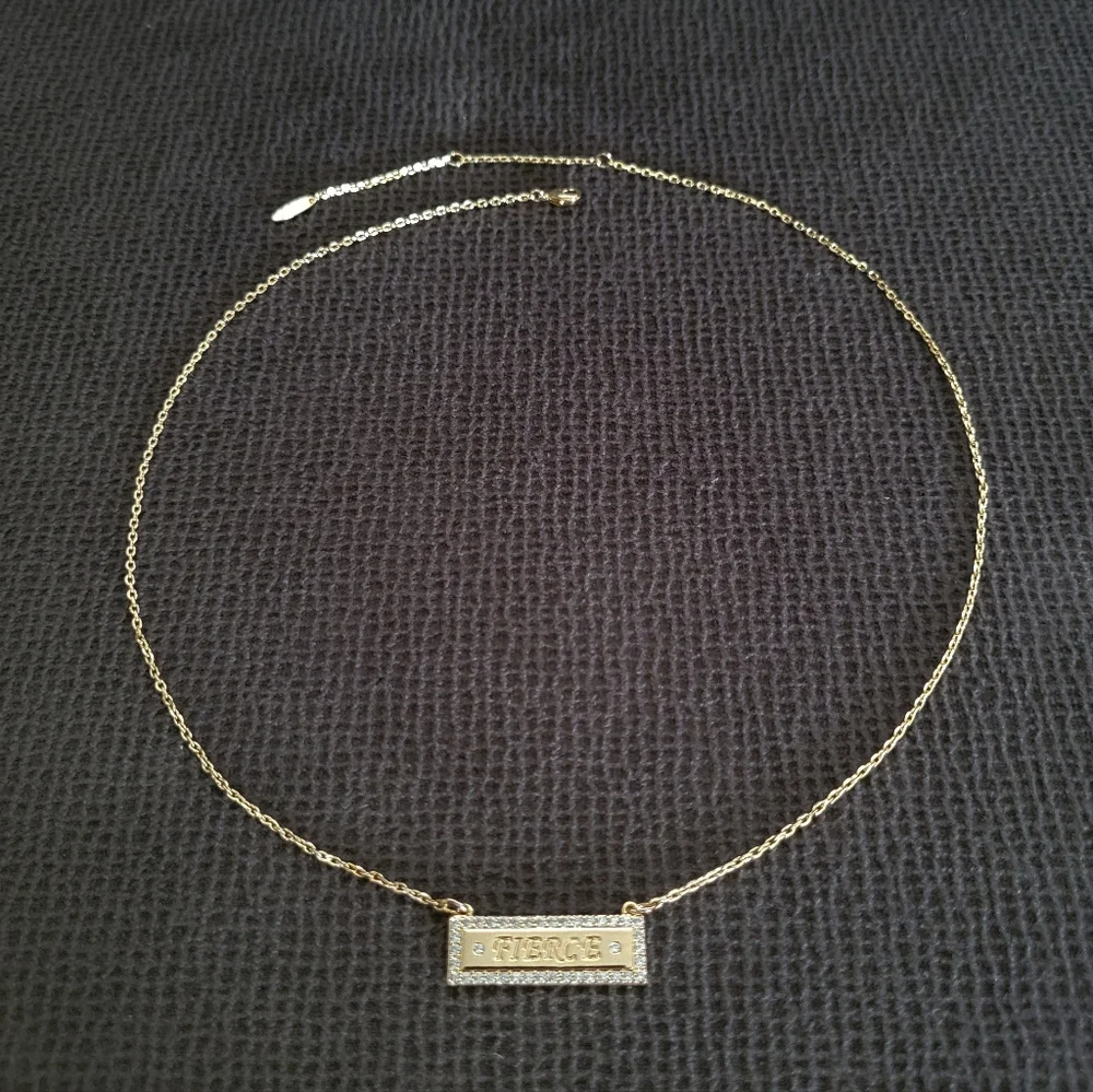 Lulu DK "Fierce"💪 Stationary Bar Necklace - NWOT - Picture 10 of 15